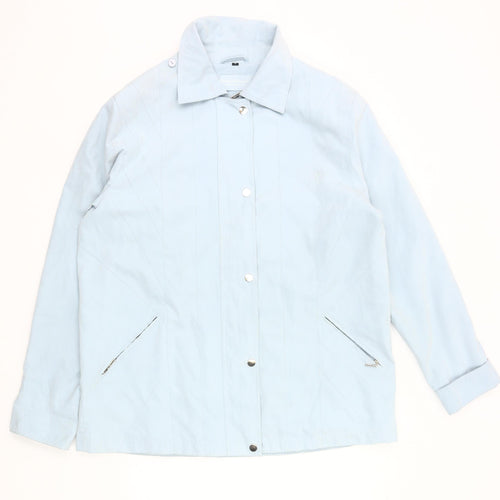 Katherine Hammond Womens Blue Size 16 Mid-Length Casual Jacket