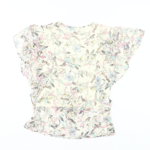 fTWO1 Womens Multicoloured Floral Chiffon Blouse XS