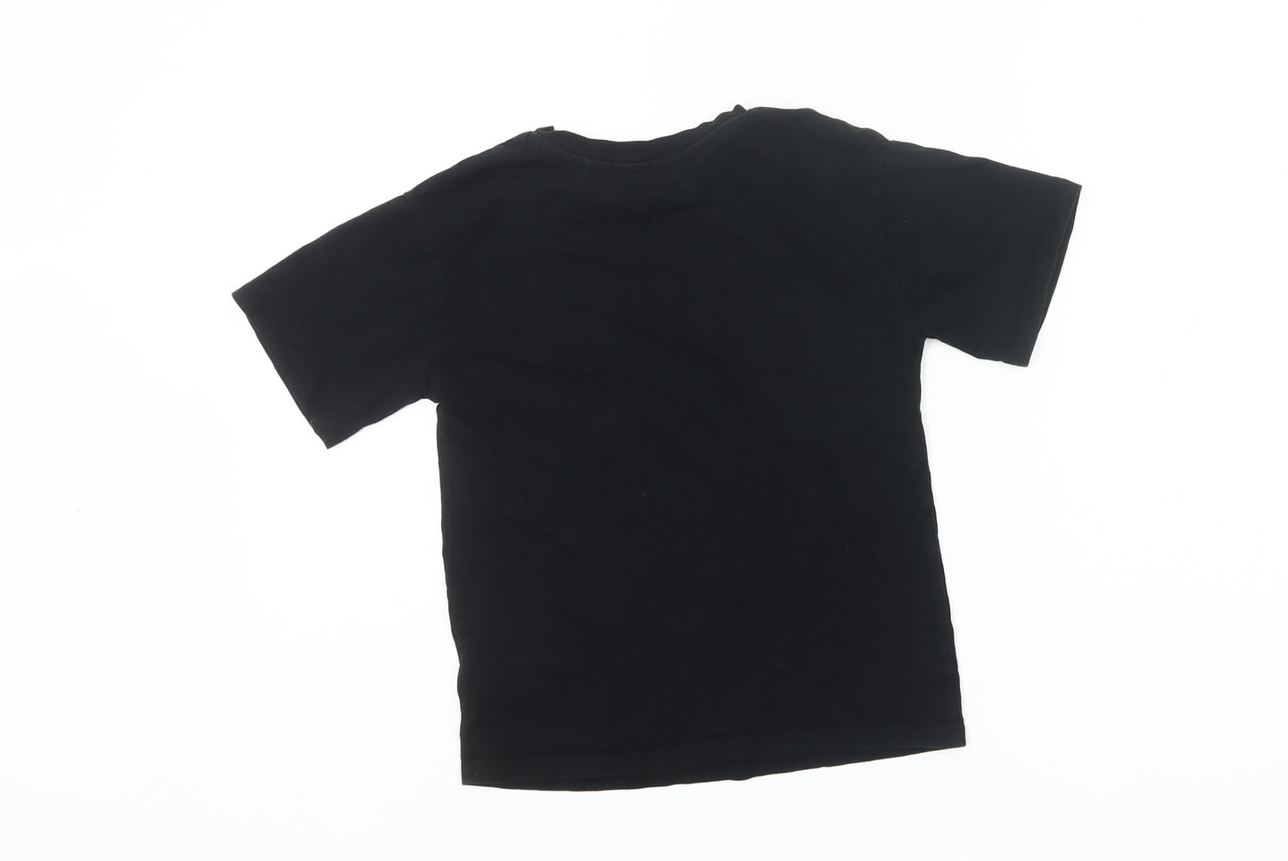 Next Girls Black Rolling Stones Sequin T-Shirt 5 Years Rock Band Top