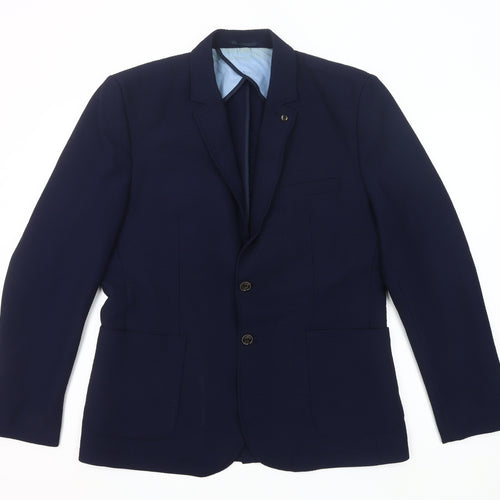 LC Waikiki Men’s Blue 2XL Blazer Jacket Smart Casual