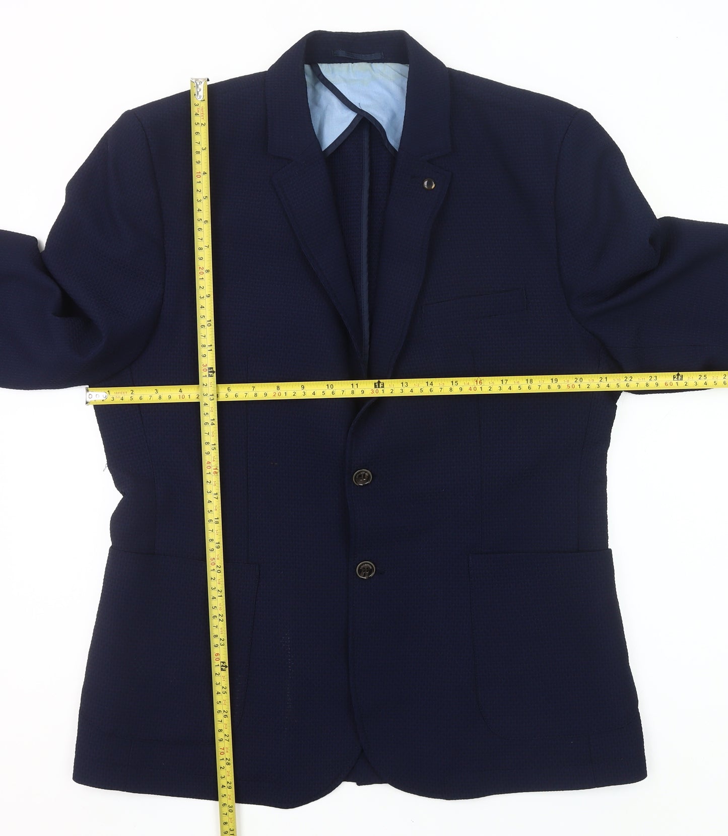 LC Waikiki Men’s Blue 2XL Blazer Jacket Smart Casual