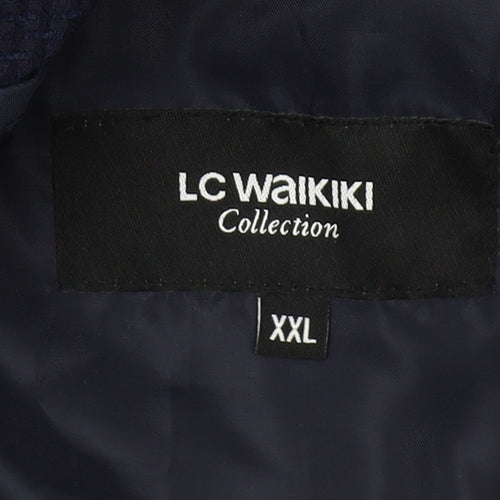 LC Waikiki Men’s Blue 2XL Blazer Jacket Smart Casual