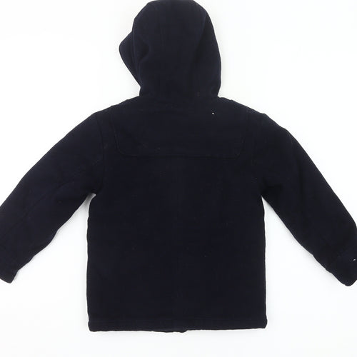 Designers at Debenhams Boys Black Wool Blend Duffle Coat 5 Years Hooded