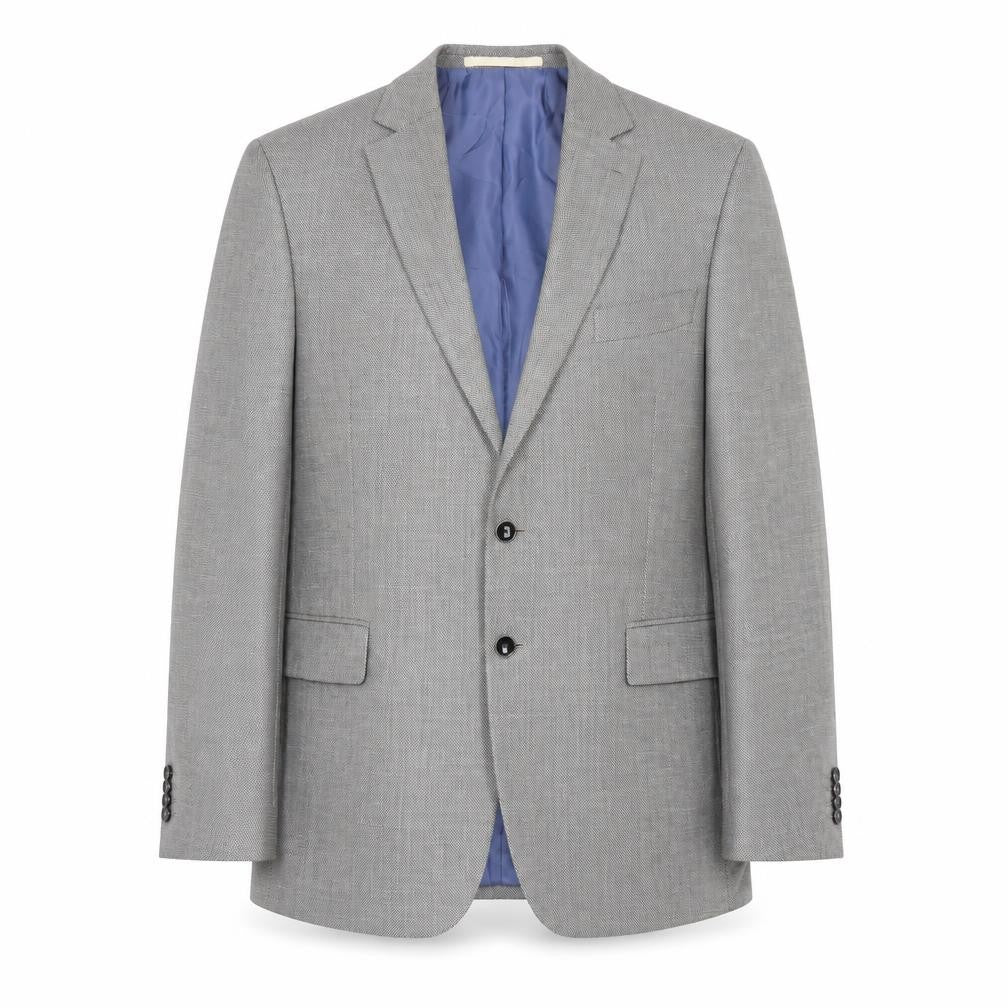 Marks and Spencer Mens Grey Wool Blend Suit Jacket 44 Long