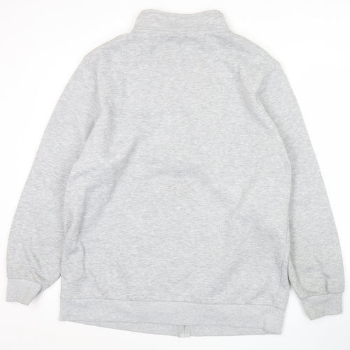 Bekkin Men's Grey 2XL Track Jacket Full Zip Regular Fit