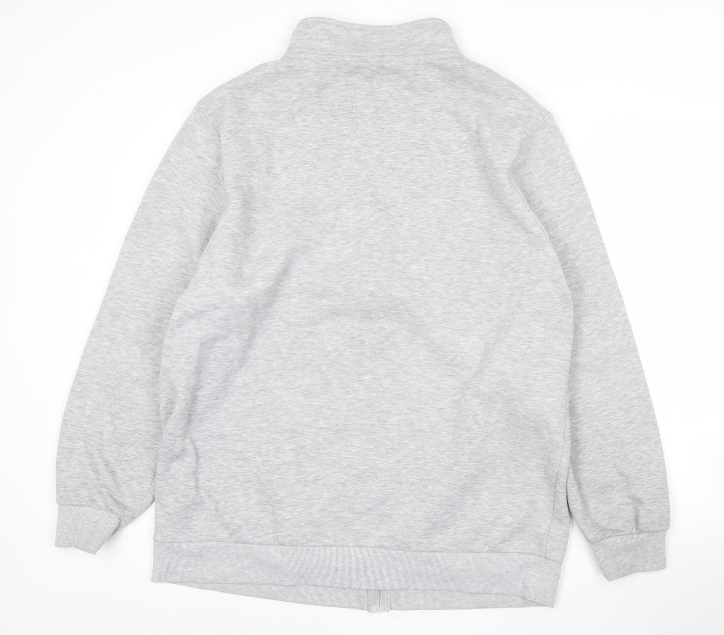 Bekkin Men's Grey 2XL Track Jacket Full Zip Regular Fit