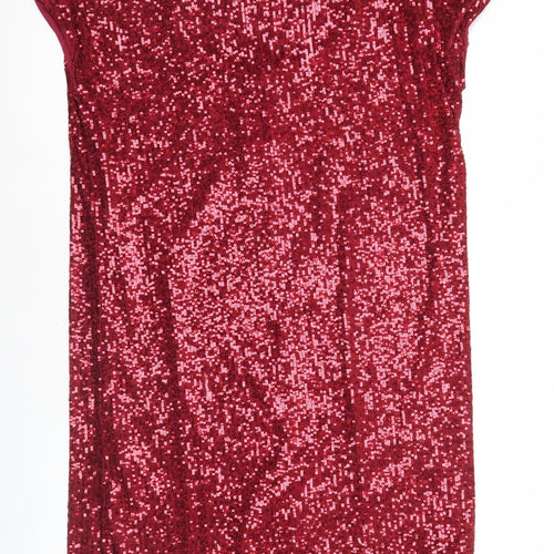 Next Women’s Red Sequin Bodycon Party Dress Size 8
