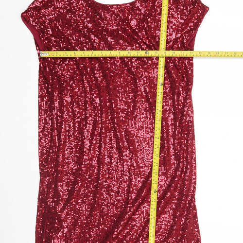 Next Women’s Red Sequin Bodycon Party Dress Size 8