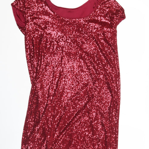 Next Women’s Red Sequin Bodycon Party Dress Size 8