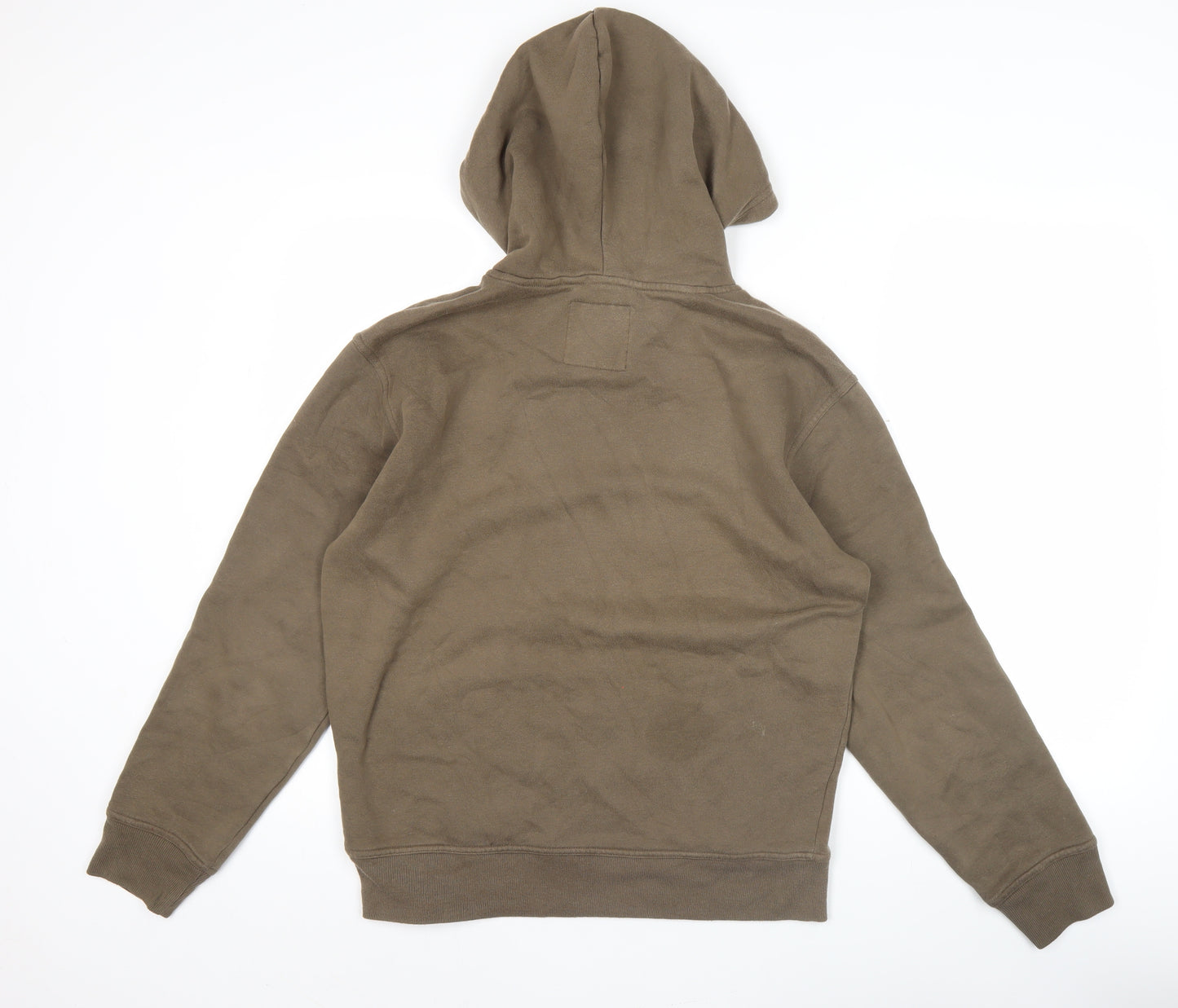 Hollister Men’s Brown XS Relaxed Pullover Hoodie Fleece Lined