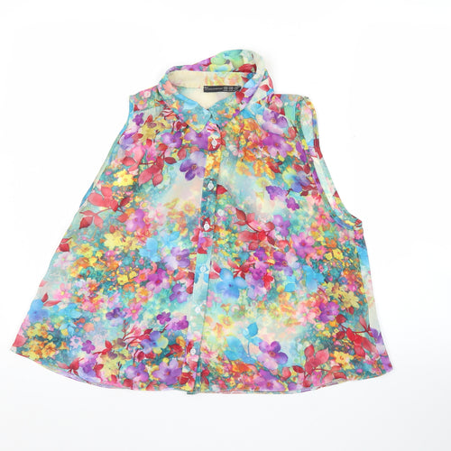 Atmosphere Womens Multicoloured Floral Sleeveless Blouse UK 10