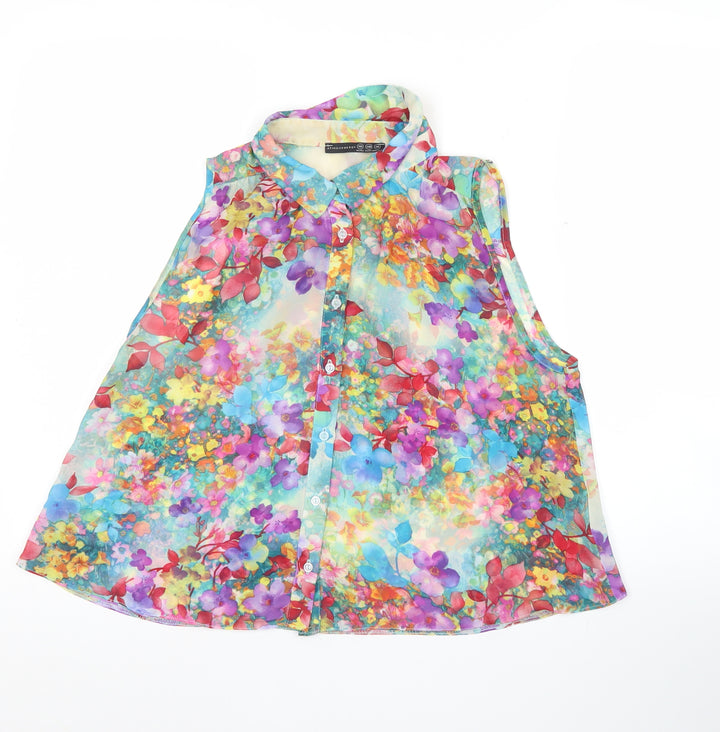 Atmosphere Womens Multicoloured Floral Sleeveless Blouse UK 10