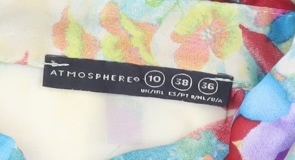 Atmosphere Womens Multicoloured Floral Sleeveless Blouse UK 10