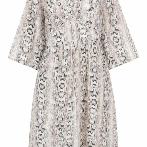 H&M Womens Snake Print Animal Sheath Dress Size 10 Multicoloured