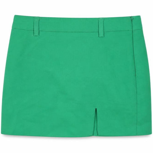 Stradivarius Women Green Size 6 Pencil Skirt Short Stretch Zip