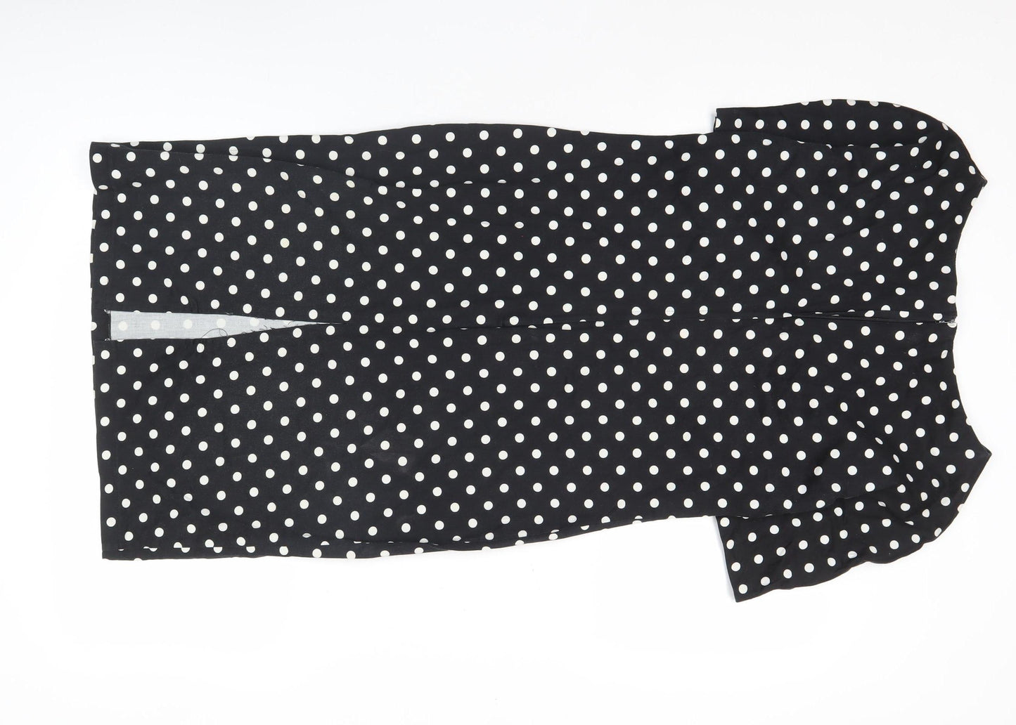 Dorothy Perkins Women Black Polka Dot Sheath Dress Size 14