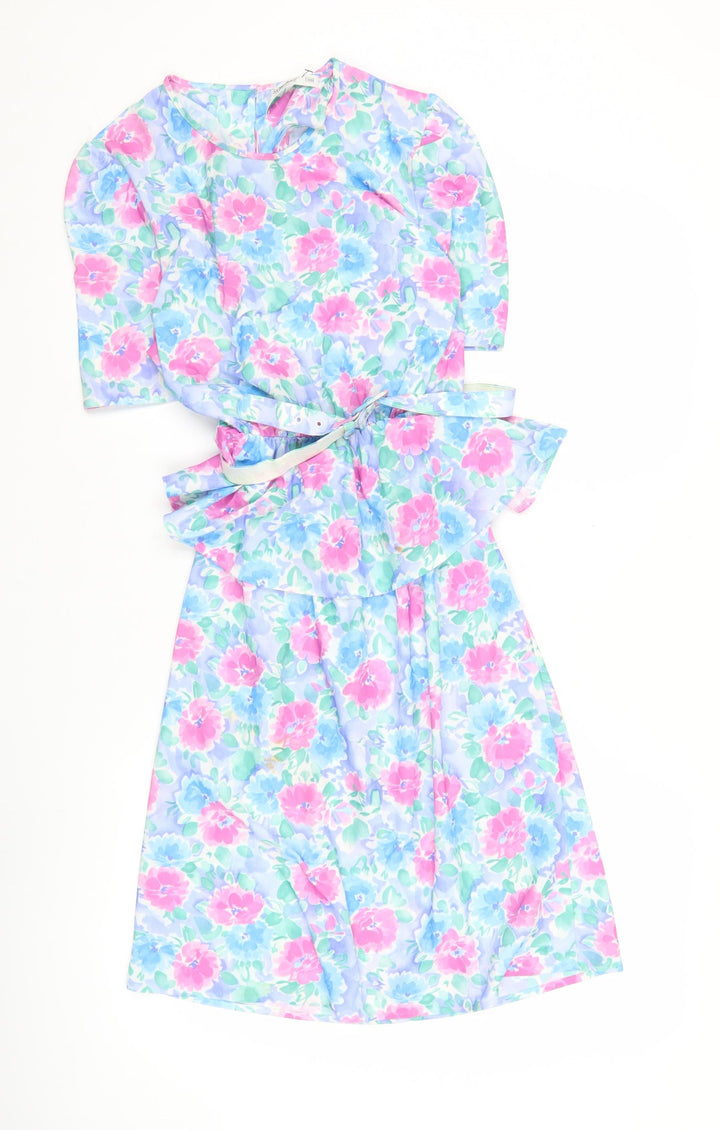Marks and Spencer Women’s Multicoloured Floral Sheath Dress Size 10