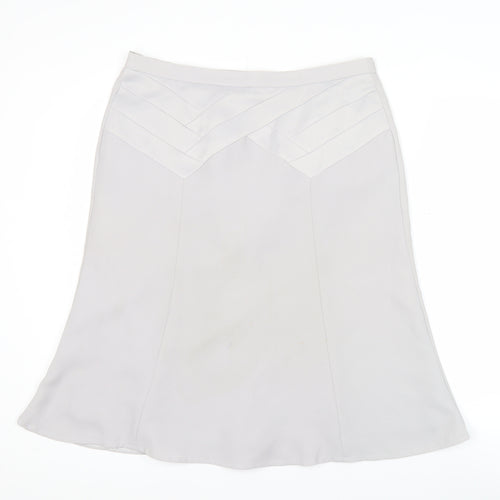 Eastex Women’s Grey A-Line Knee Length Skirt Size 14 Polyester