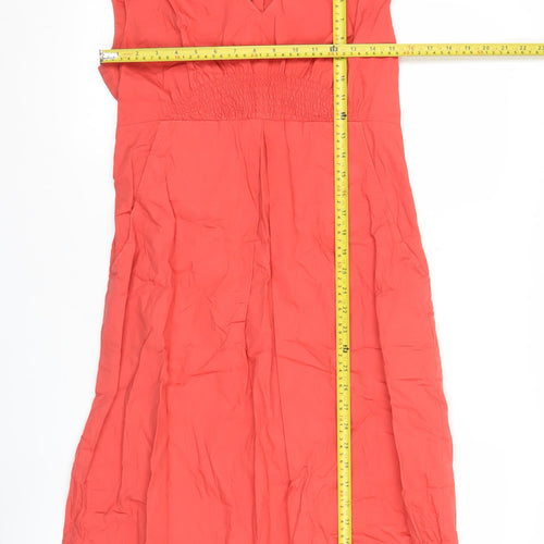 Joules Women’s Red Size 12 A-Line Sleeveless Knee Length Dress