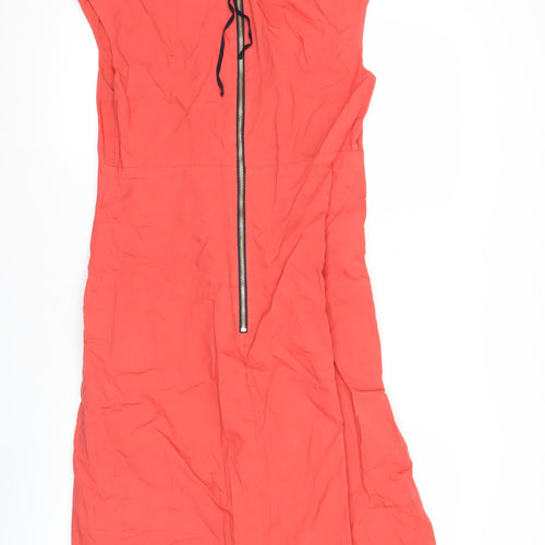 Joules Women’s Red Size 12 A-Line Sleeveless Knee Length Dress