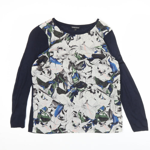 Warehouse Womens Multicoloured Floral Long Sleeve Top Size S