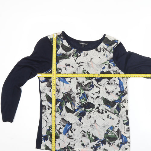 Warehouse Womens Multicoloured Floral Long Sleeve Top Size S