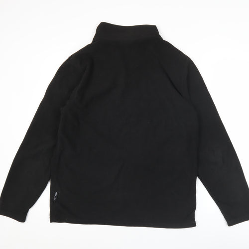Granite Outdoors Men’s Black Fleece Pullover Sweatshirt M 1/4 Zip