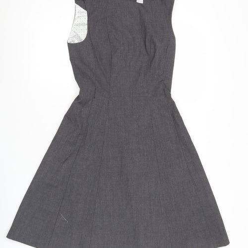 H&M Women’s Grey Fit & Flare Sleeveless Knee Length Dress Size 6