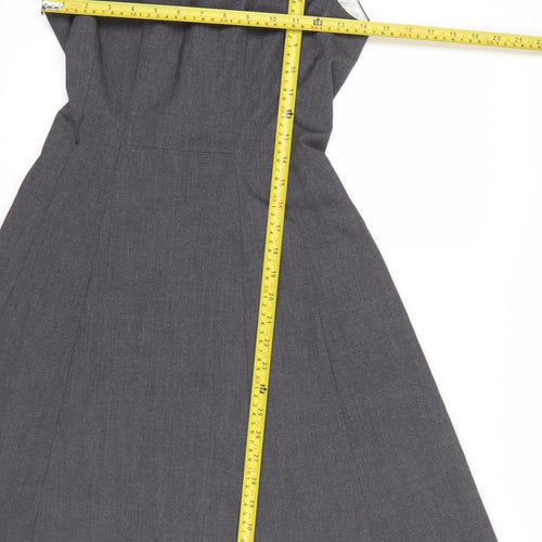 H&M Women’s Grey Fit & Flare Sleeveless Knee Length Dress Size 6