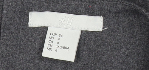 H&M Women’s Grey Fit & Flare Sleeveless Knee Length Dress Size 6
