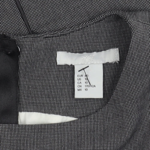 H&M Women’s Grey Sleeveless Sheath Dress UK 12 Workwear Business