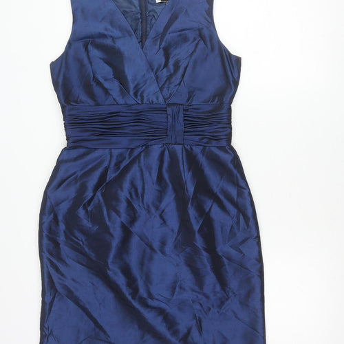 JS Boutique Women’s Blue Size 12 Knee Length Sheath Cocktail Dress
