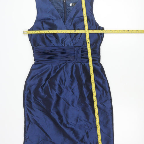 JS Boutique Women’s Blue Size 12 Knee Length Sheath Cocktail Dress