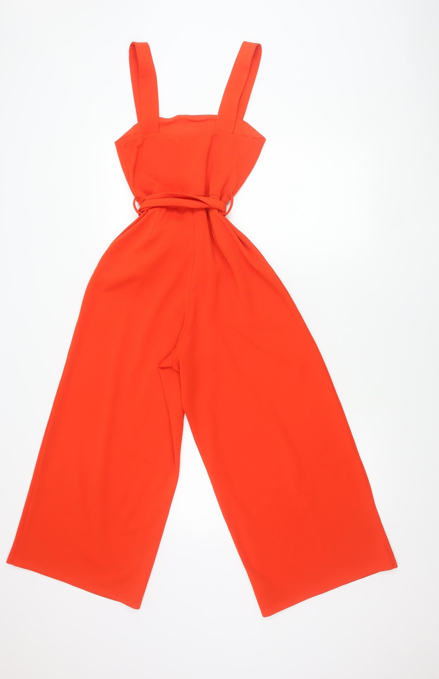 New Look Womens Orange Wide-Leg Jumpsuit Size 8 Summer Partywear