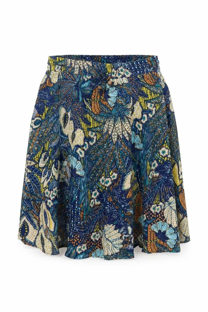 Louche Womens Multicoloured Floral A-Line Skirt Size 12 Viscose