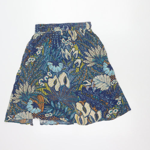 Louche Womens Multicoloured Floral A-Line Skirt Size 12 Viscose