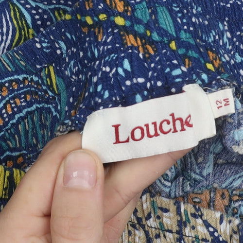 Louche Womens Multicoloured Floral A-Line Skirt Size 12 Viscose