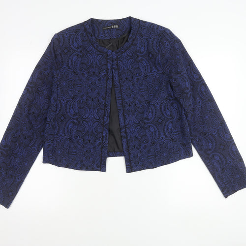 Atmosphere Women’s Blue Paisley Jacquard Suit Jacket Size 16