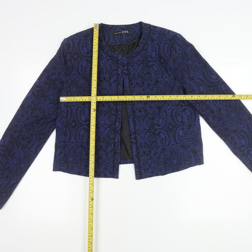 Atmosphere Women’s Blue Paisley Jacquard Suit Jacket Size 16