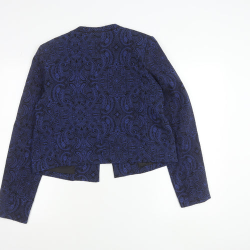 Atmosphere Women’s Blue Paisley Jacquard Suit Jacket Size 16