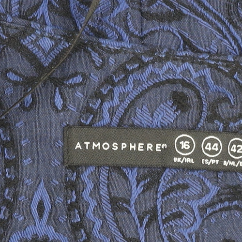 Atmosphere Women’s Blue Paisley Jacquard Suit Jacket Size 16