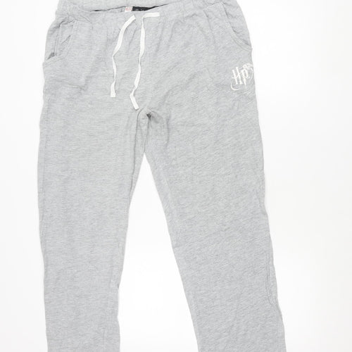 Harry Potter Women Grey Pyjama Pants UK 14 Trousers Jersey Cotton