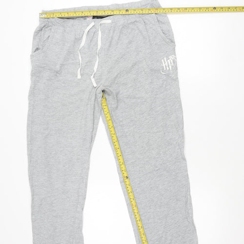 Harry Potter Women Grey Pyjama Pants UK 14 Trousers Jersey Cotton