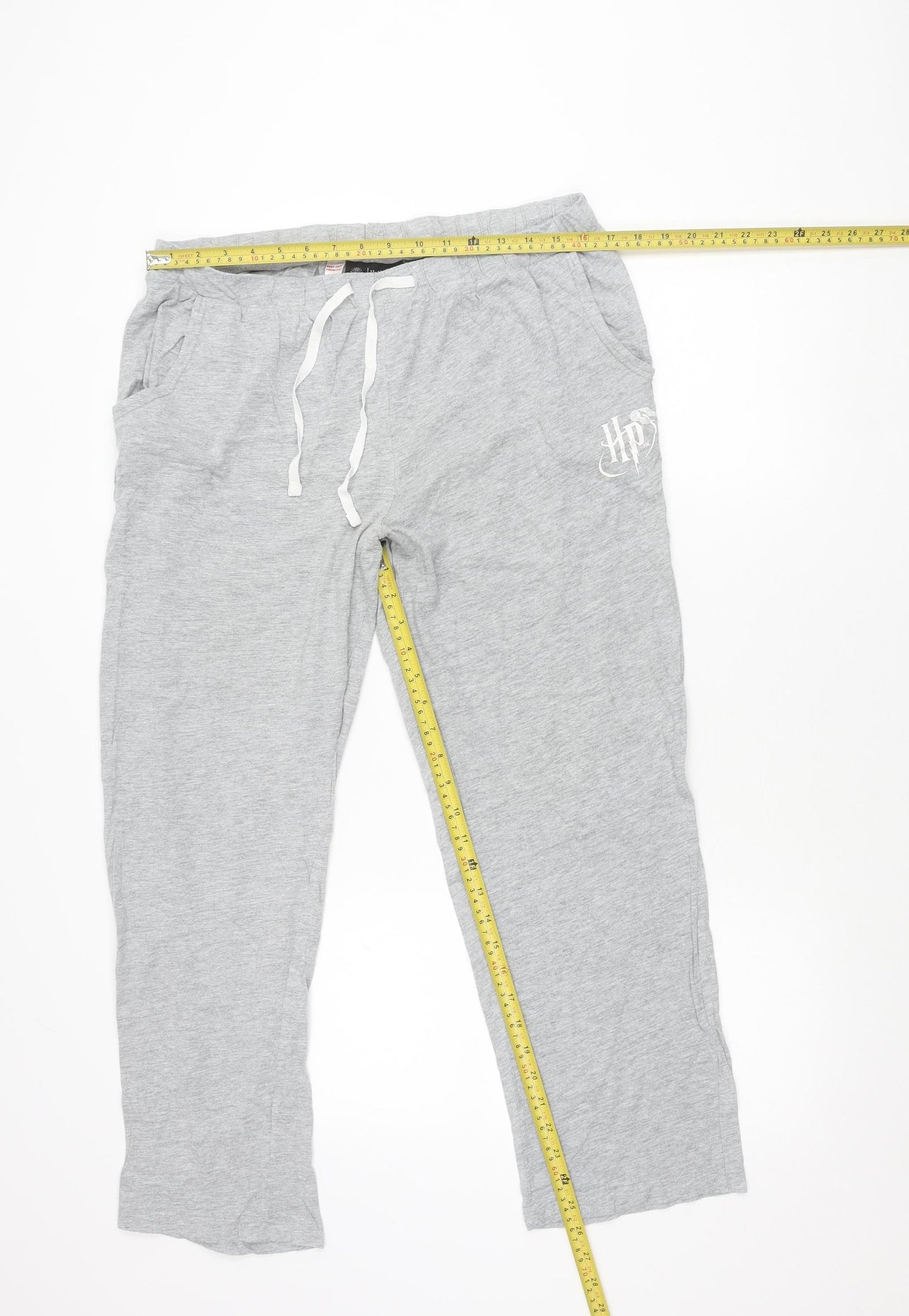 Harry Potter Women Grey Pyjama Pants UK 14 Trousers Jersey Cotton