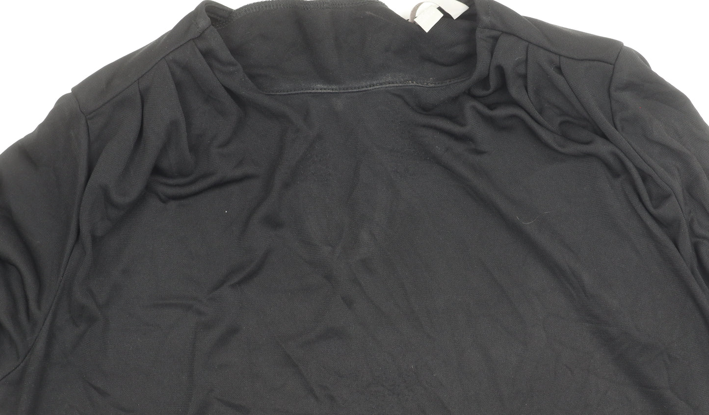H&M Women’s Black Long Sleeve Blouse Size S Regular Fit Round Neck