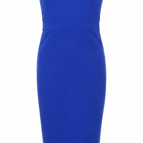 TFNC London Women’s Blue Bodycon Knee Length Strapless Dress XS