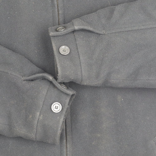 Marks and Spencer Men’s Black Wool Blend XL 44-46" Jacket Zip Casual Workwear