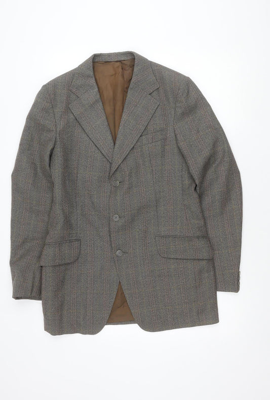 Taylor Reece Mens Grey Jacket Suit Jacket Size 38 Tailored fit