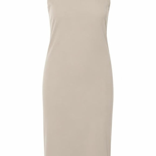 H&M Women’s Beige Size 12 Polyester Midi Slip Dress