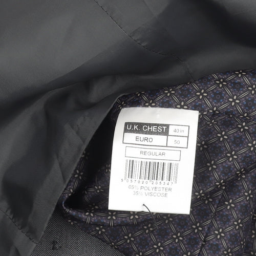 Limehaus Men's Grey Waistcoat Size 40 Regular Fit 5 Button Formal